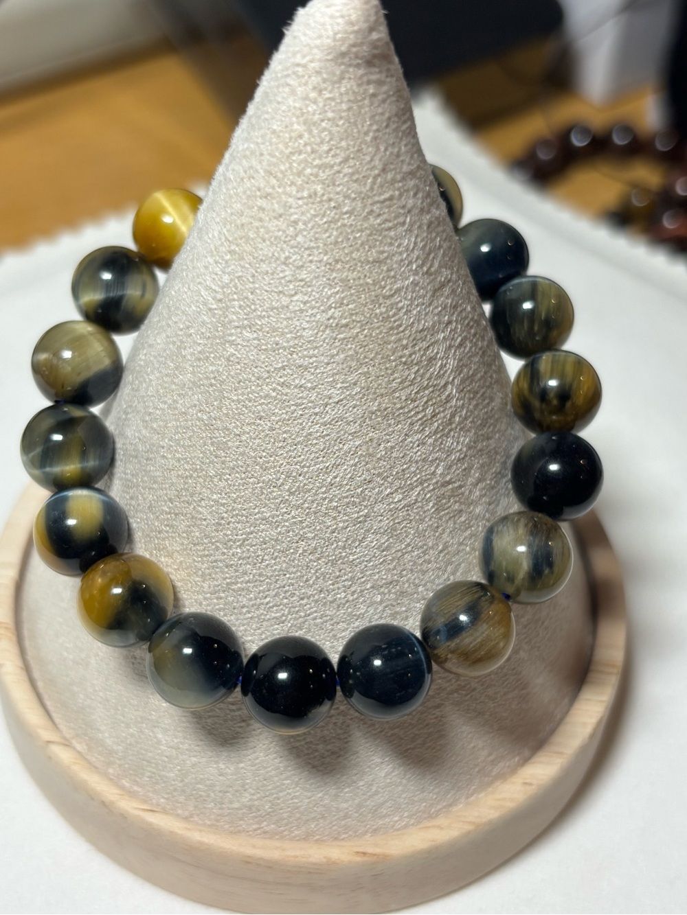 Tiger's Eye Bead Bracelet - Multifunctional Women’s Jewelry - 7”
